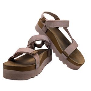 Reef Blush Pink Platform Sandal Size Womens 7.5